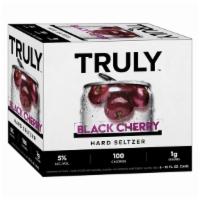 Truly Hard Seltzer Black Cherry (12 oz x 6 ct) · Truly Black Cherry is slightly sweet and slightly sour with a flavorful zing of black cherri...