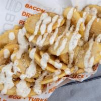 Styled Fries · Choice of fries (Burgerim fries or sweet potato fries) garlic aioli, jalapenos and cheese or...