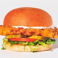 Crispy Chicken Ranch  · Paul’s own crispy fried chicken recipe served with fresh tomato, shredded lettuce, pickles &...
