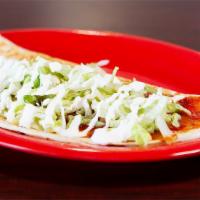 Quesadilla ( w/ Meat) · Choice of Meat, Lettuce, Sour Cream, Hot or Mild Sauce.