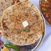 Kulcha Naan (2pcs) with Chana · Two risen flatbreads made from all purpose flour and stuffed with potatoes and indian savory...