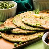 Hara Bhara Parantha XL · Jumbo Indian flatbread made out of spinach and stuffed with potatoes