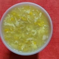 Chicken Corn Soup · Chicken, Cream of Corn, and Scrambled Egg