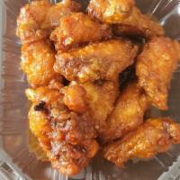 Chef’s Gourmet Chicken Wings · 8 Fried wings with General Sauce