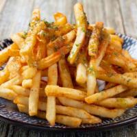 Cajun Potato Fries · potato chips with cajun seasoning.