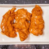 Crispy Chicken Tenders · 4Pcs crispy tenders with choice of sauce topped