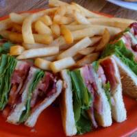 BLT Club · Served with french fries or salad