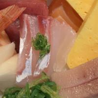 Chirashi · Variety of fish over a bed of sushi rice.