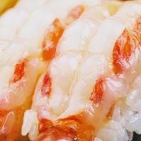 Amaebi · Sweet shrimp.