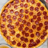 Penny For Pepperoni · Pizza sauce, cheese blend, pepperoni.