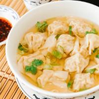 鲜虾净云吞Wun-Tun Soup With Shrimp & Pork(12pcs) · Freshly hand made Wun-Tun with shrimp &  pork in clear broth.


Contain green onion !
this i...
