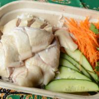 1. Layang Layang Chicken Rice · Steamed chicken boneless or with bone. Served with 4  different home made chili ginger sauce...