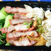8. Malaysian Wonton Mee   · Thin egg noodles served with home made soy sauce, wonton, BBQ Roast Pork, and vegetables. Ch...
