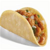 Chicken Taco Del Carbon · Freshly grilled, marinated chicken, topped with fresh diced onions, chopped cilantro, and ta...