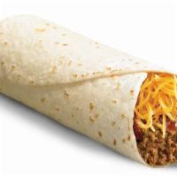 Del Beef Burrito · Seasoned beef, freshly grated cheddar cheese, and zesty red sauce, wrapped in a warm flour t...