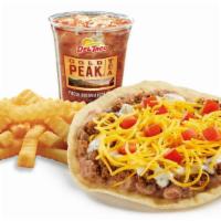 Queso Beef Crunchtada® Meal · Enjoy our Queso Beef Crunchtada® plus Crinkle Cut fries and a refreshing beverage. Available...