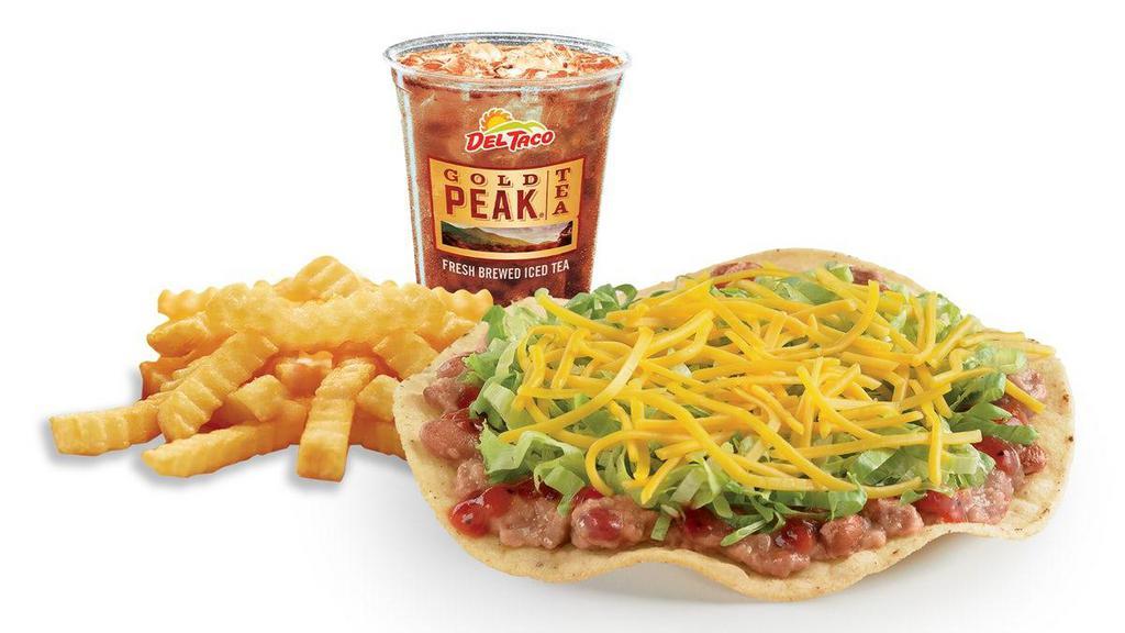 Crunchtada® Tostada Meal  · Enjoy our Crunchtada® Tostada plus Crinkle Cut fries and a refreshing beverage. Available for a limited time only.