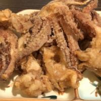 10. Fried Calamari · Fried squid legs.
