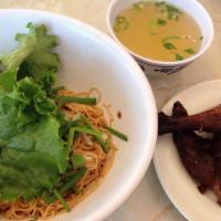 M02.  BBQ Duck Noodle Soup · Mì Vịt Quay