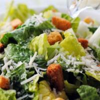 Caesar Salad · Vegetarian. Crisp romaine lettuce, croutons and parmesan cheese.