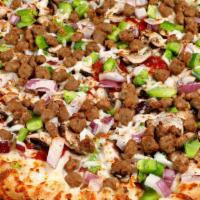 14'' Medium Nizario's Special · Pepperoni, sausage, mushrooms, red onions and green bell peppers.