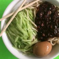 8. Sichuan Dun Dun Noodle · Boiled Noodle with Sichuan Hot Spicy Sauce and fresh Cucumber.   the very popular noodle Bow...