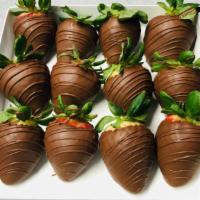 Chocolate Dipped Strawberry · Fresh Strawberries Dipped in Belgian Milk Chocolate, simple but delicious.