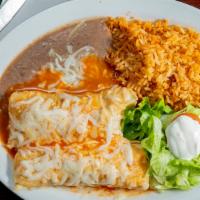 Enchiladas · please type your choice of meat!