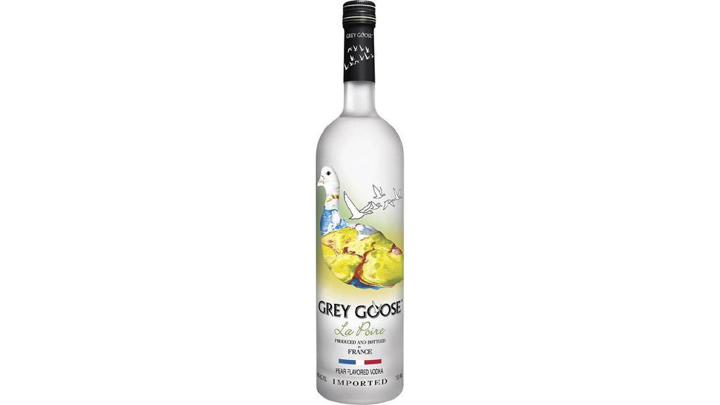 Grey Goose La Poire | 750 Ml · Reflecting the taste and freshness of an anjou pear — a classic flavor of French cuisine — this pear flavored vodka comes alive with a crisp, smooth taste.