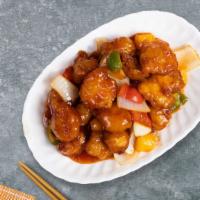 Sweet And Sour Pork Power · Pork with pineapples, bell peppers, and onions topped with housemade sweet and sour sauce