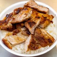 Rice Bowl · Choice of One Main Dish Over Steamed Rice.