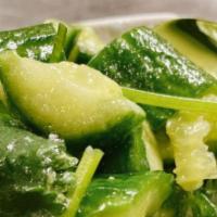 Cucumber with Minced Garlic / 蒜蓉拌黄瓜 · Vegetarian.