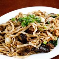 Shanghai Noodles · Beef, shittake mushrooms, bok choy and tofu. In our caramelized soybean sauce with udon nood...