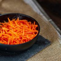 Pickled Carrot (GF) (Veg.) · Crunchy, slightly sweet and tangy pickled carrots.