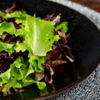 Salad Greens (GF) (Veg.) · Combination of vibrant green and red petite whole-leaf lettuces.