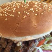 Athens Burger · Spices, onions, and bell pepper.