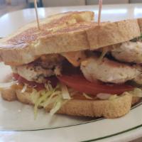 Cali Chicken · Charbroiled chicken breast served with chipotle mayo, bacon, avocado, American Cheese, lettu...