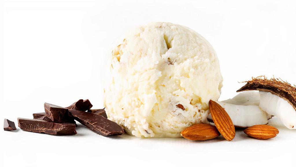 Almond Coconut · Our delicious almond coconut ice cream packs coconut, almonds, and rich chocolate chips into a joyfully frozen treat! The tasty combination of nuts with chocolate all churned into fresh, organic dairy is one that will quickly become your new favorite organic ice cream.