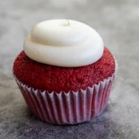 Red Velvet (Mini Size) · Red velvet cake topped with sweet cream cheese frosting.