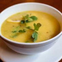 Dal Soup · A traditional lentil soup delicately spiced.