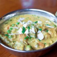 Vegetable Korma · Garden fresh vegetables cooked in a creamy curry.