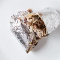 Adobe Burrito · Flour tortilla with rice, black beans, salsa and your choice of meat.