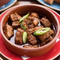 Beef Salpicao · Beef cubes sautéed with olive oil, garlic, and peppers.