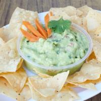 Pico Salsa and Guacamole & Chips · Hand crafted pico and guacamole and chips (serves 3-5 persons).