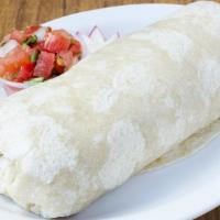 Super Meat Burrito · Popular items. With choice of meat, rice, beans, cheese, guacamole, sour cream, lettuce, tom...