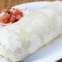 Baby Meat Burrito · Popular item. With small sized choice of meat, rice, beans and salsa. Make it super by addin...