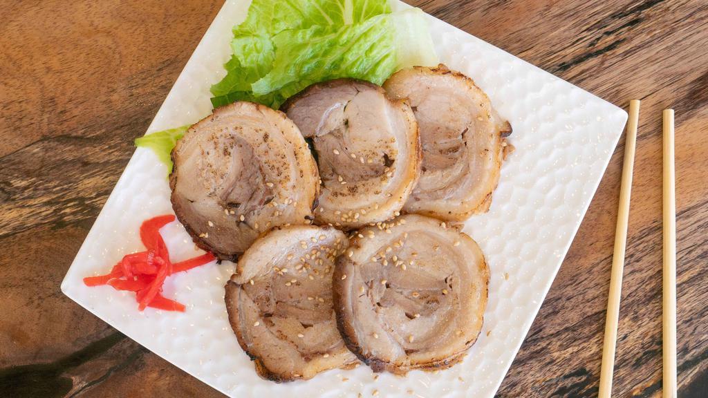 Cha-Shu · Our signature braised pork belly slices.