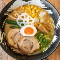 Miso Ramen · Rich miso (fermented bean paste) based soup, with a delicious combination of braised pork be...