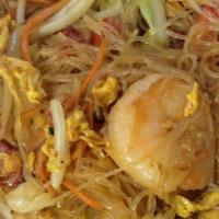 9. Singapore Fried Rice Noodle with Curry · quick sauteed small rice noodle with egg , shrimp , BBQ pork, and vegetable , seasoning with...