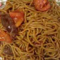 8. Tomato Beef Chow Mein · 